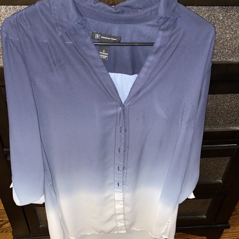 Black faded to white dress shirt